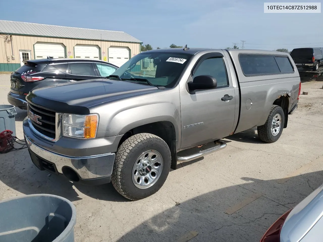 1GTEC14C87Z512988 2007 GMC New Sierra C1500