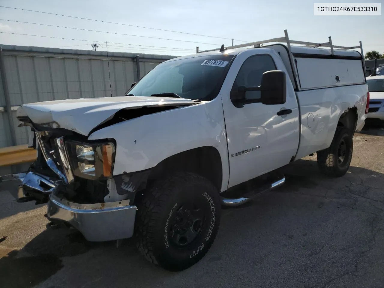 2007 GMC Sierra C2500 Heavy Duty VIN: 1GTHC24K67E533310 Lot: 69476214