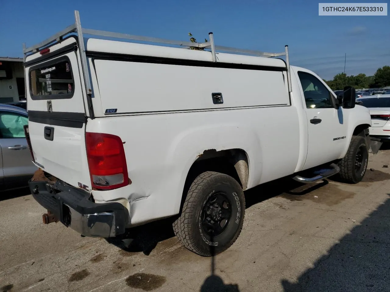 2007 GMC Sierra C2500 Heavy Duty VIN: 1GTHC24K67E533310 Lot: 69476214