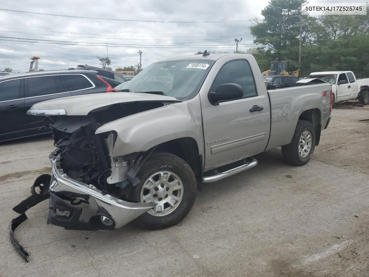 2007 GMC New Sierra K1500 VIN: 1GTEK14J17Z525745 Lot: 71045114