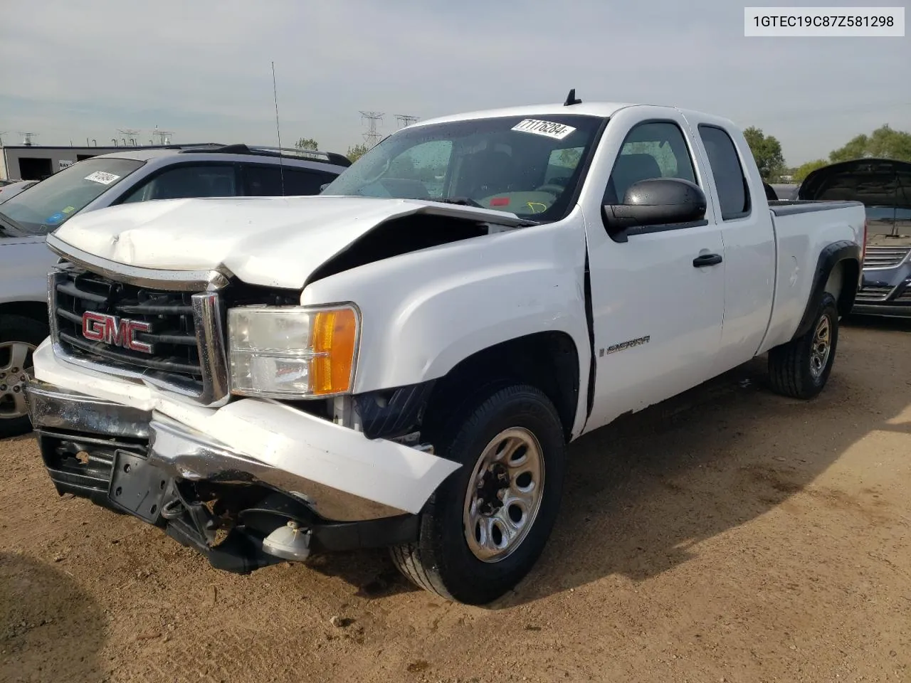 2007 GMC New Sierra C1500 VIN: 1GTEC19C87Z581298 Lot: 71176284