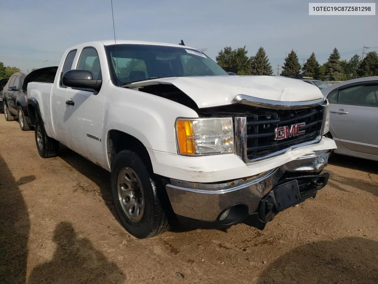 2007 GMC New Sierra C1500 VIN: 1GTEC19C87Z581298 Lot: 71176284