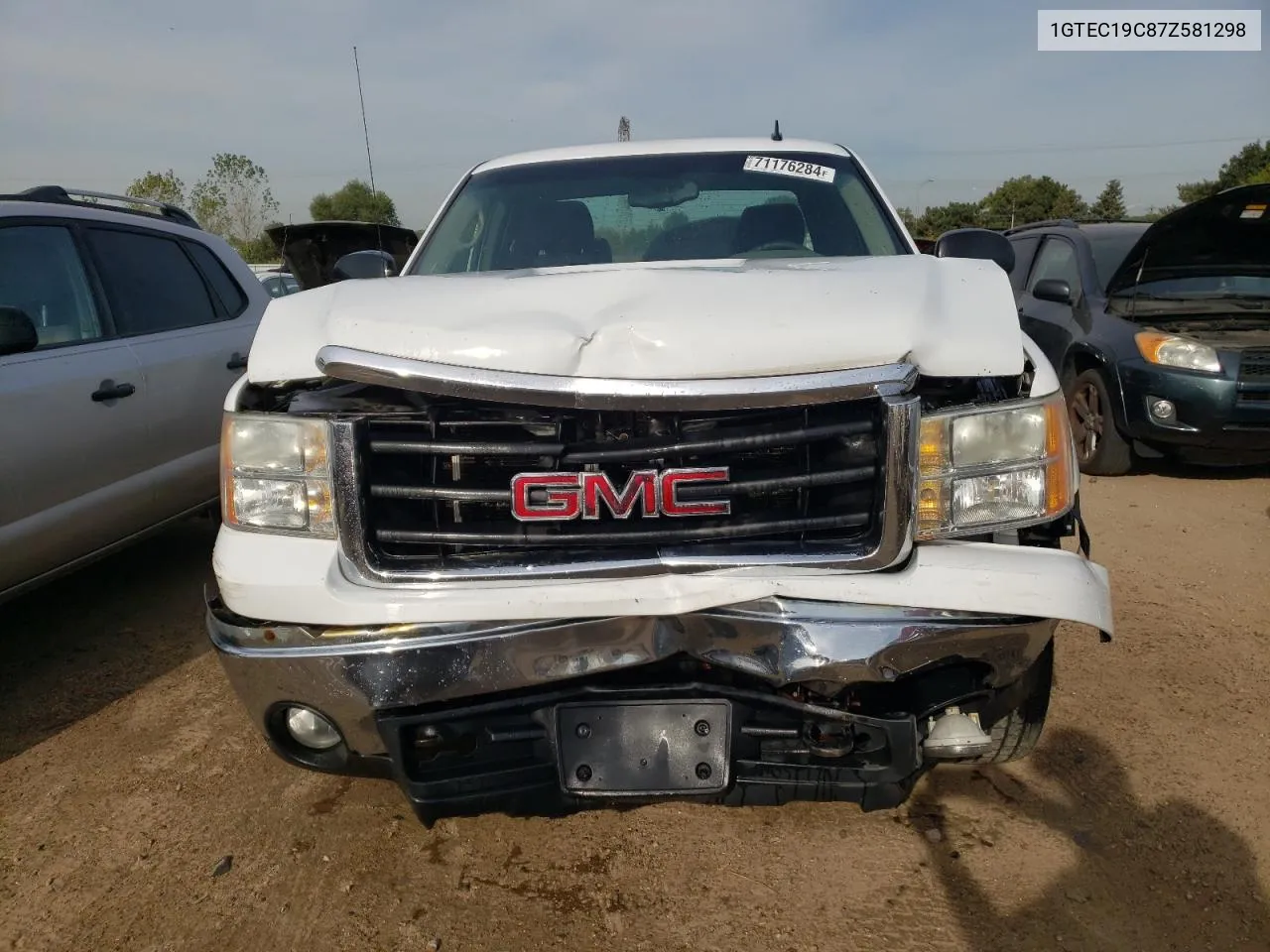 2007 GMC New Sierra C1500 VIN: 1GTEC19C87Z581298 Lot: 71176284