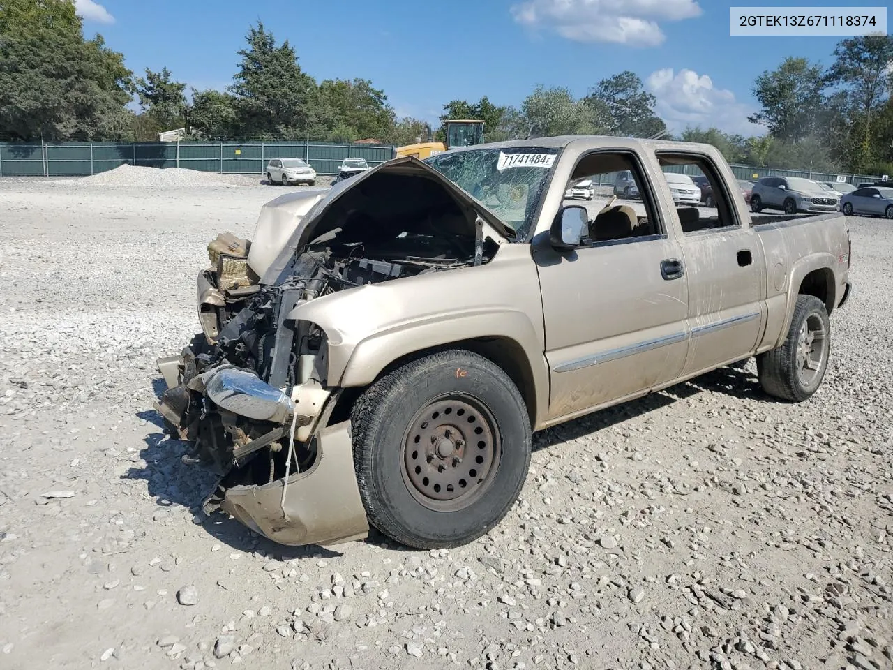 2007 GMC New Sierra K1500 Classic VIN: 2GTEK13Z671118374 Lot: 71741484