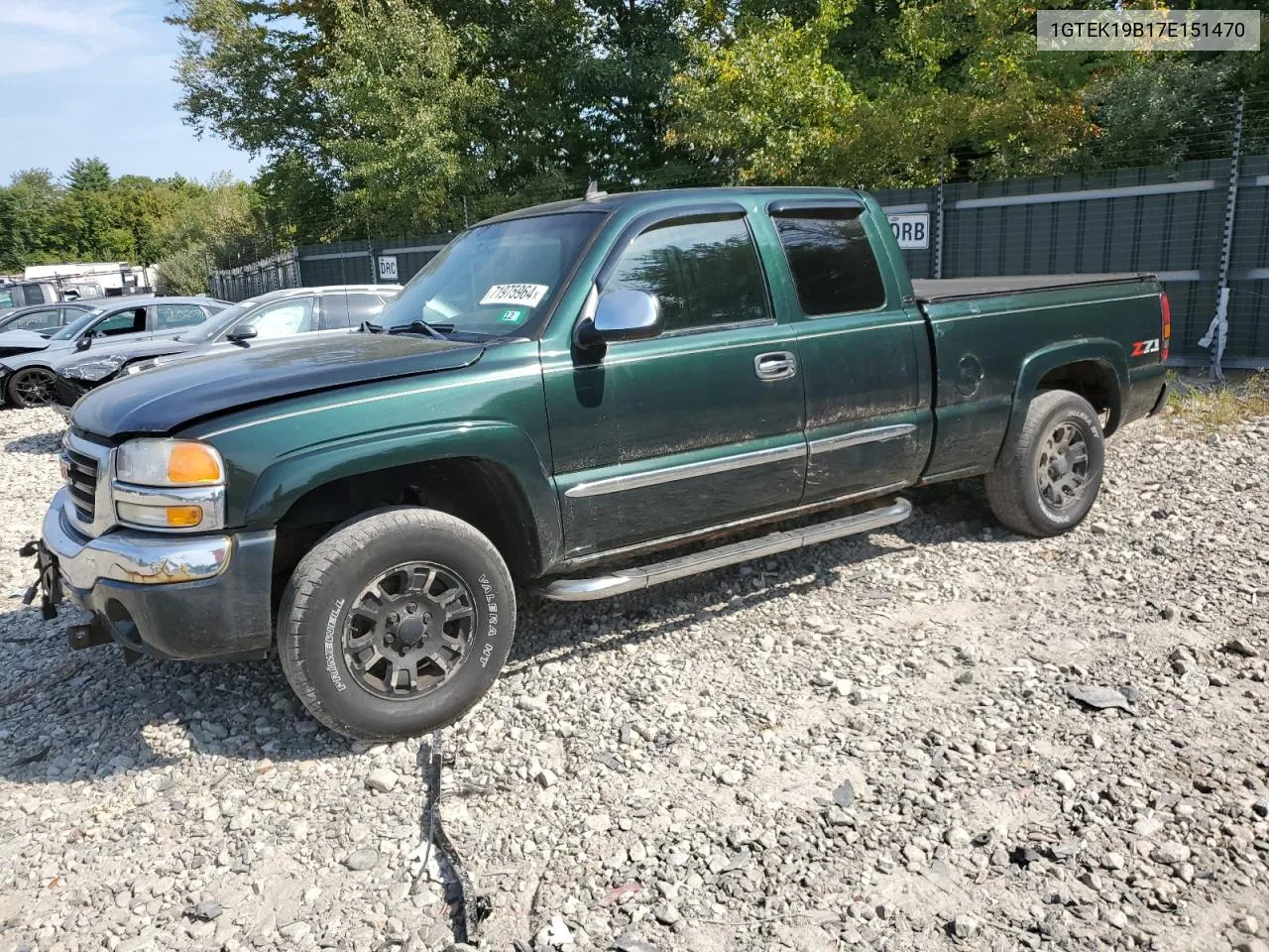 2007 GMC New Sierra K1500 Classic VIN: 1GTEK19B17E151470 Lot: 71975964