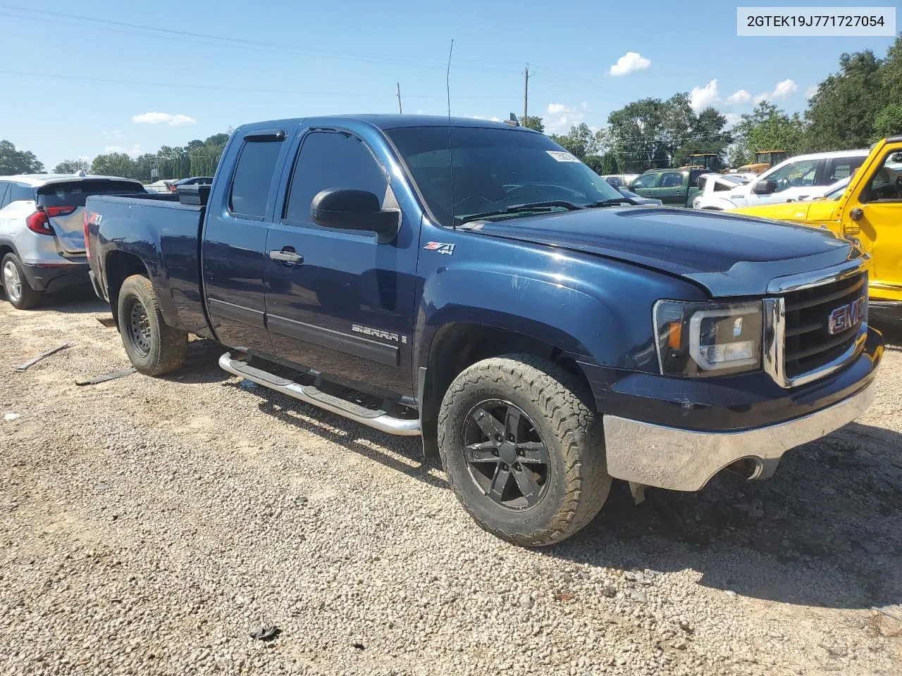 2007 GMC New Sierra K1500 VIN: 2GTEK19J771727054 Lot: 72582794