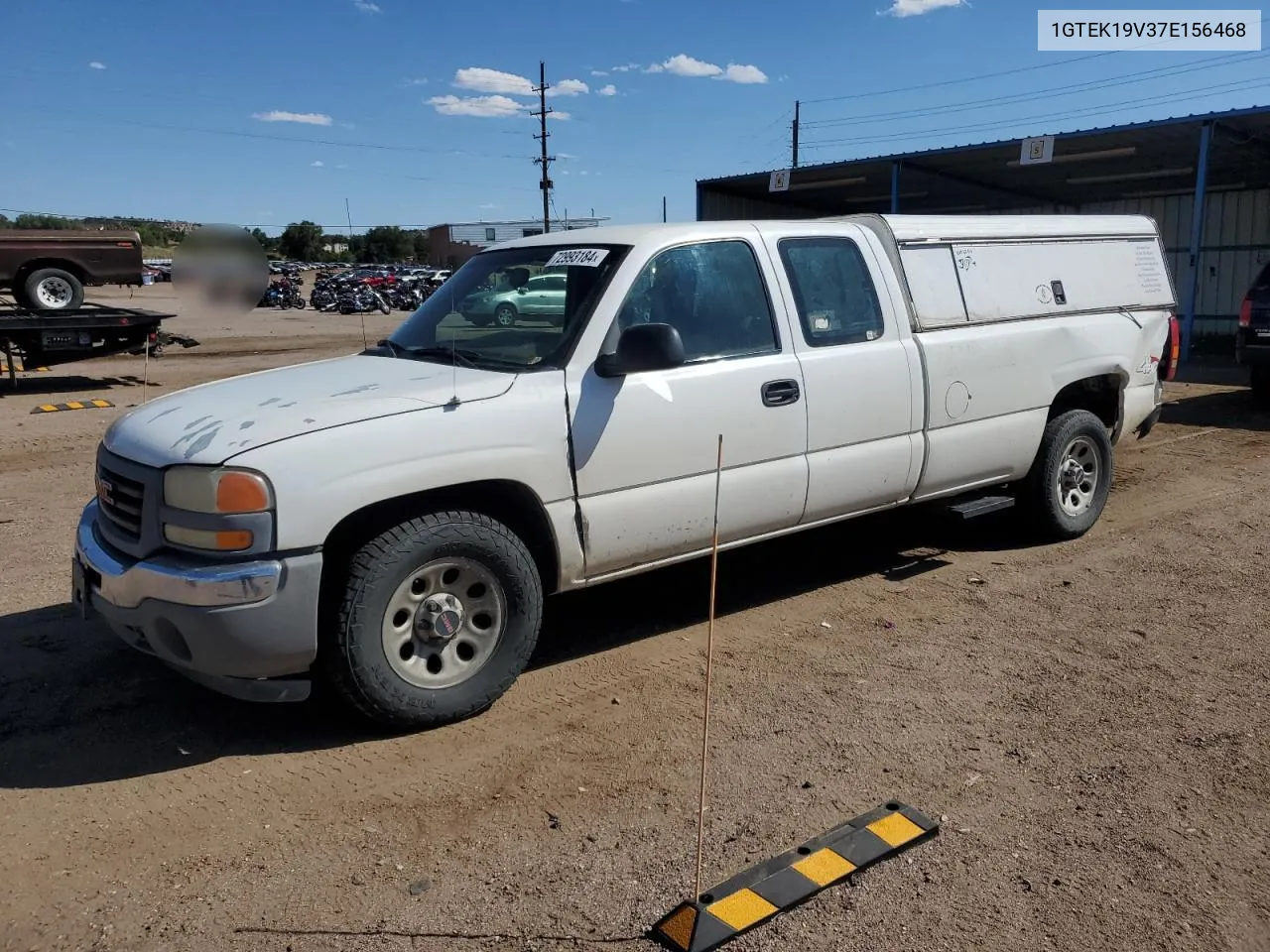 2007 GMC New Sierra K1500 Classic VIN: 1GTEK19V37E156468 Lot: 72993184