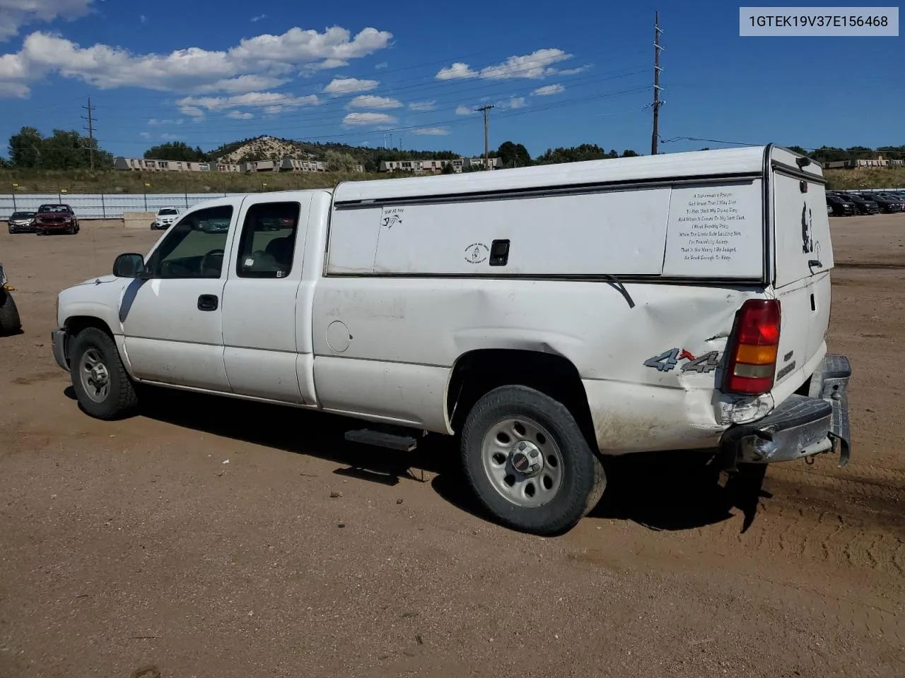 2007 GMC New Sierra K1500 Classic VIN: 1GTEK19V37E156468 Lot: 72993184