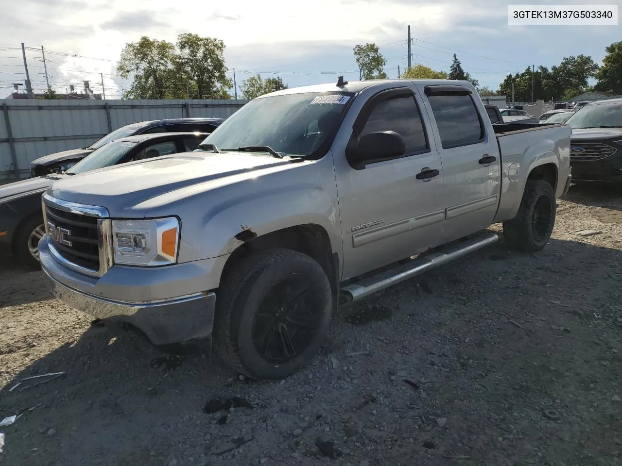 2007 GMC New Sierra K1500 VIN: 3GTEK13M37G503340 Lot: 73179434