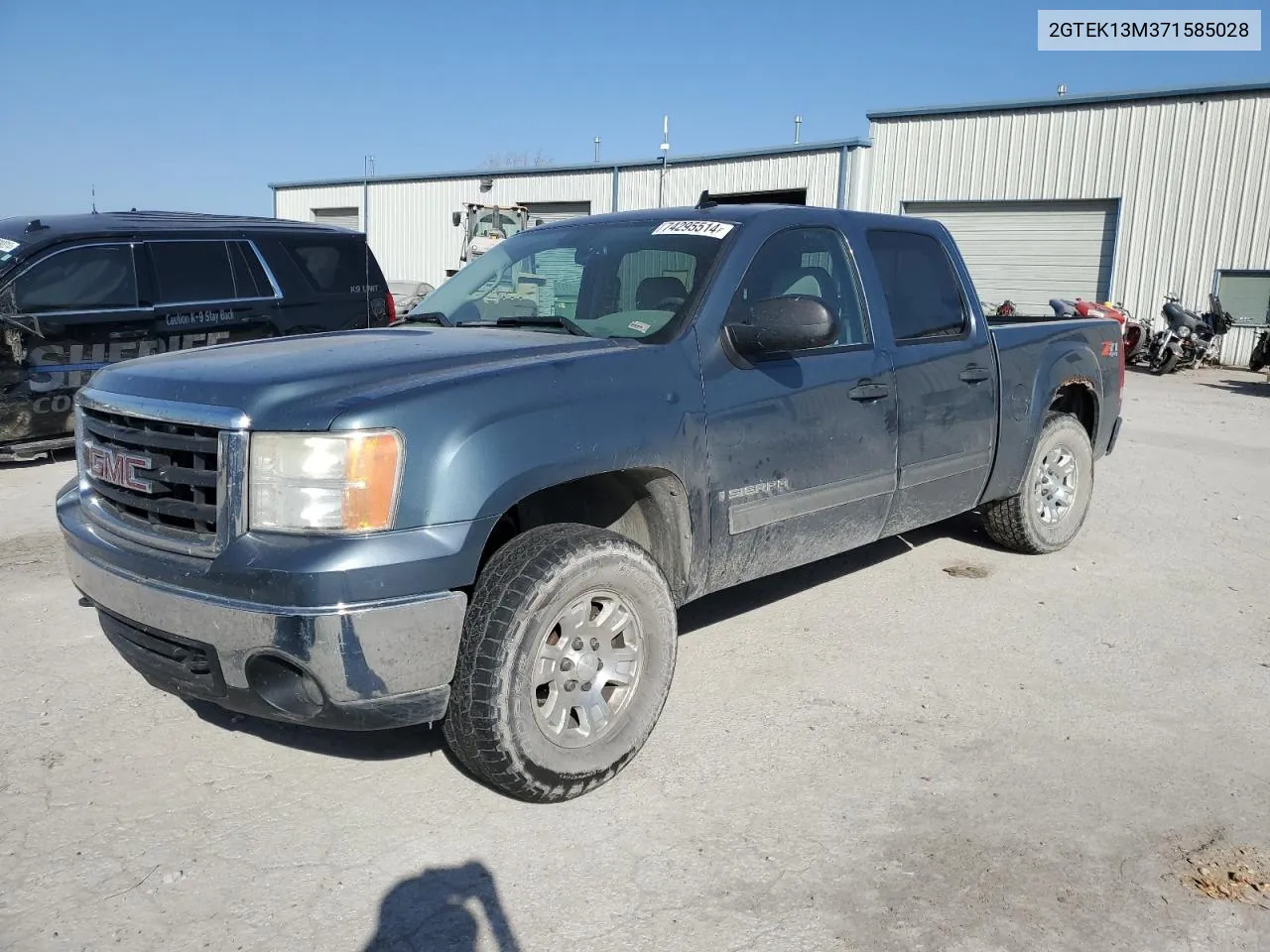 2007 GMC New Sierra K1500 VIN: 2GTEK13M371585028 Lot: 74295514