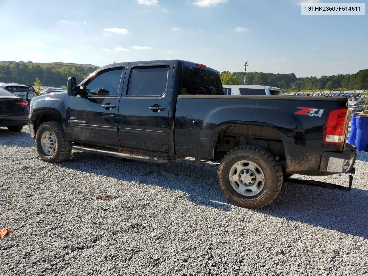 2007 GMC Sierra K2500 Heavy Duty VIN: 1GTHK23607F514611 Lot: 75166804