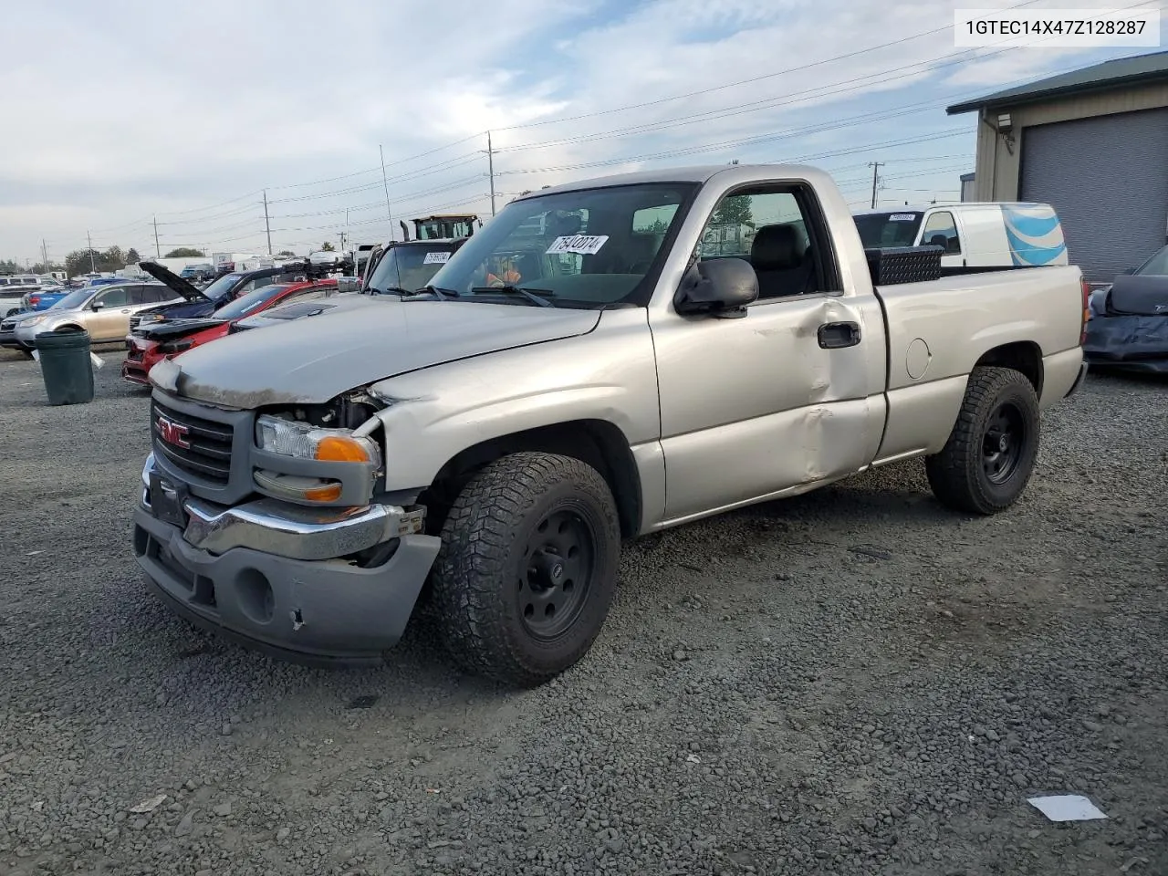 2007 GMC New Sierra C1500 Classic VIN: 1GTEC14X47Z128287 Lot: 75410074