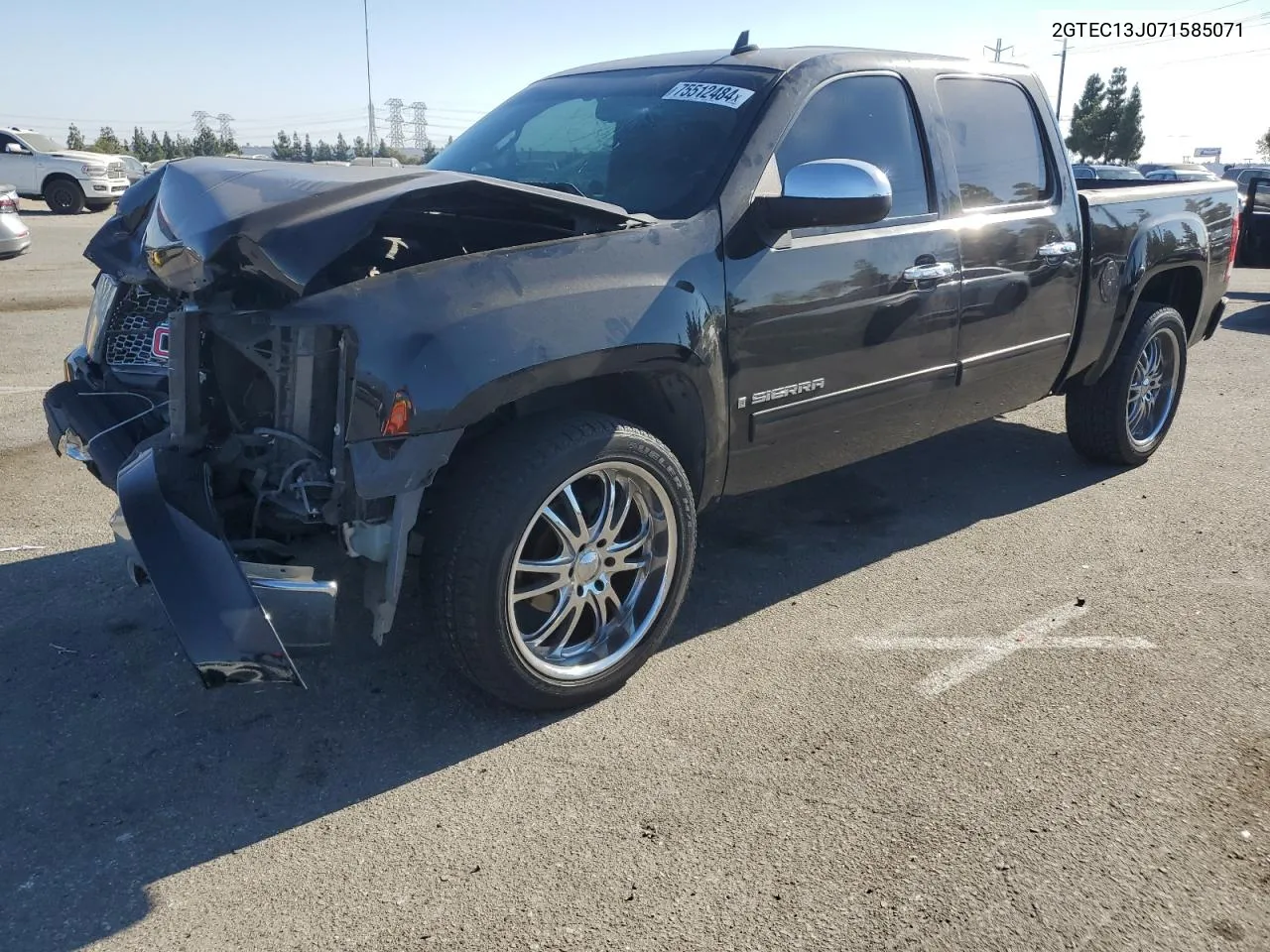 2007 GMC New Sierra C1500 VIN: 2GTEC13J071585071 Lot: 75512484