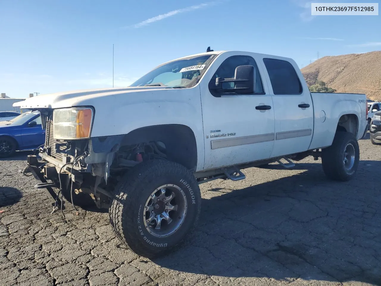 2007 GMC Sierra K2500 Heavy Duty VIN: 1GTHK23697F512985 Lot: 75684164