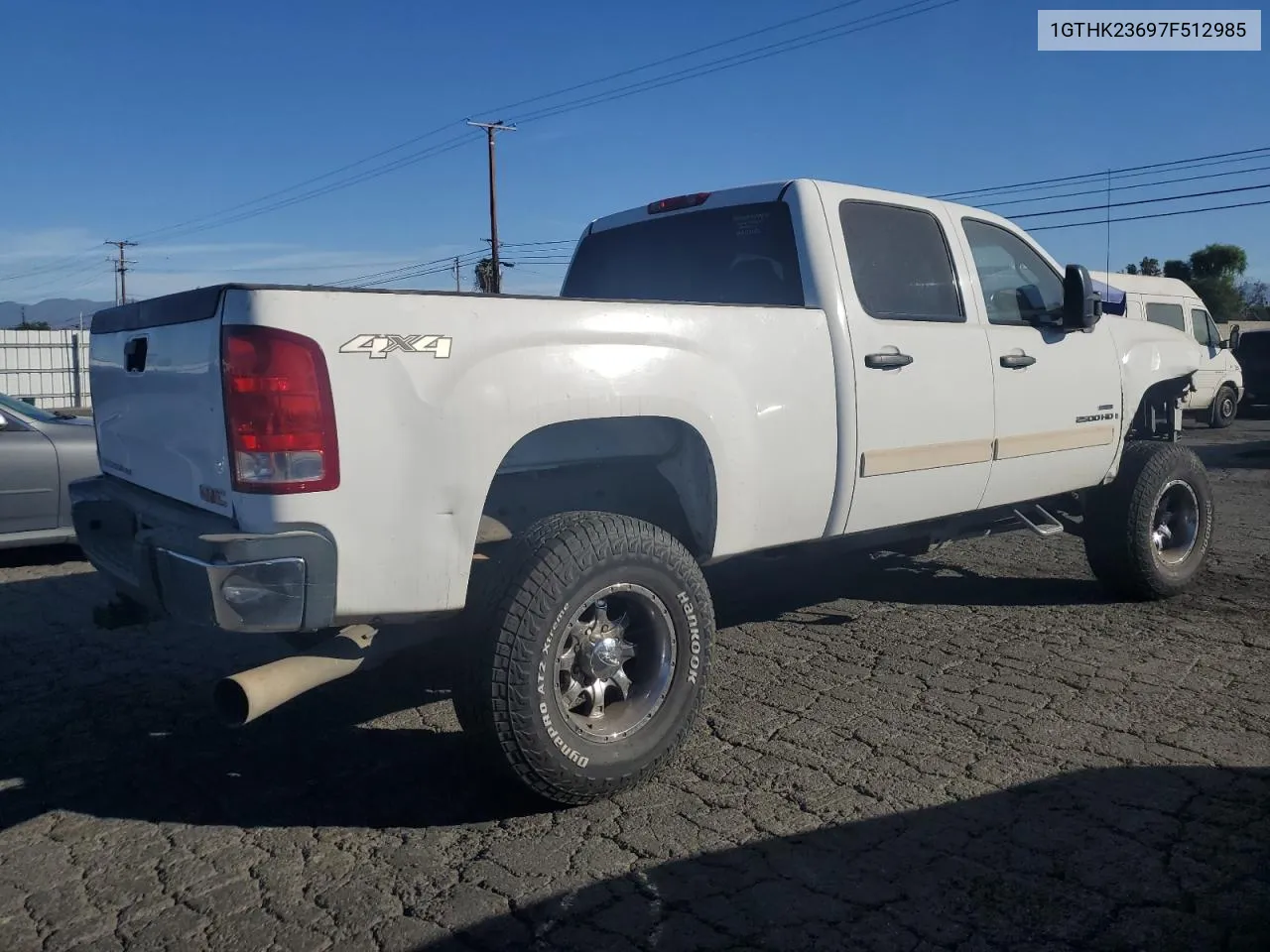 2007 GMC Sierra K2500 Heavy Duty VIN: 1GTHK23697F512985 Lot: 75684164