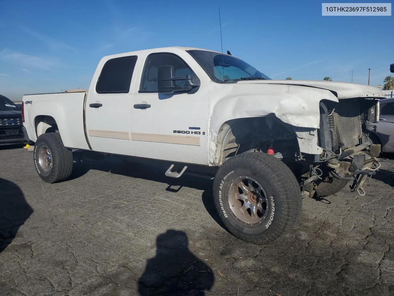 2007 GMC Sierra K2500 Heavy Duty VIN: 1GTHK23697F512985 Lot: 75684164