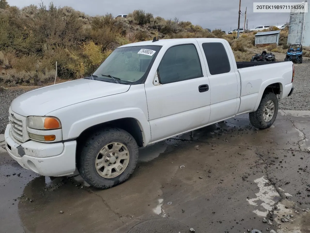 2007 GMC New Sierra K1500 Classic VIN: 2GTEK19B971114359 Lot: 76498024