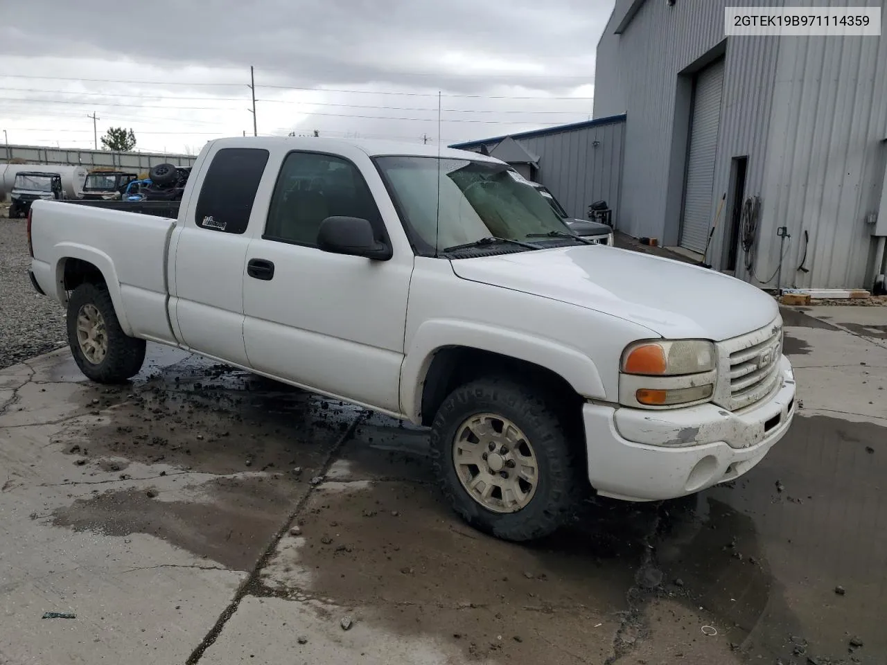 2007 GMC New Sierra K1500 Classic VIN: 2GTEK19B971114359 Lot: 76498024