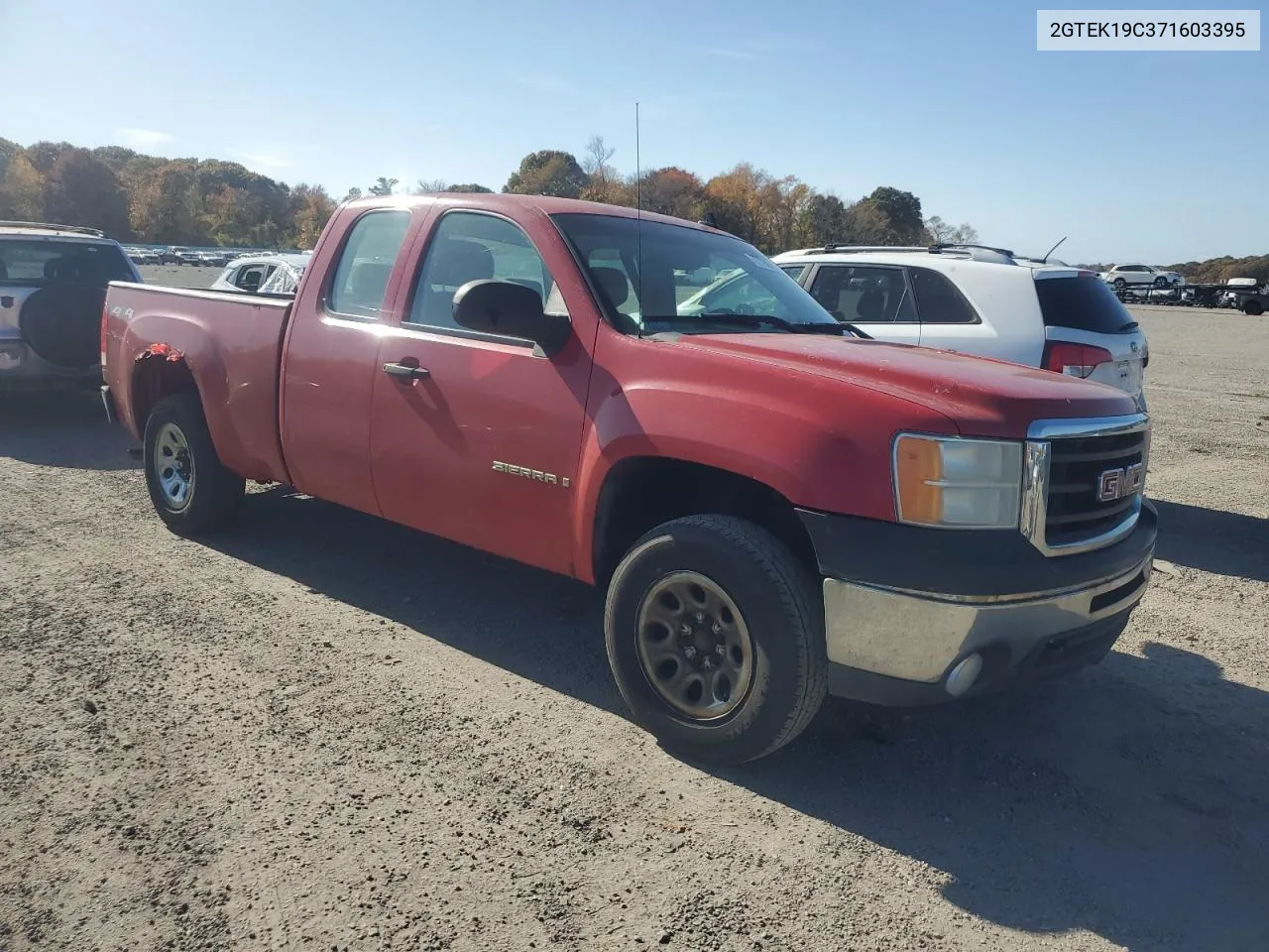 2007 GMC New Sierra K1500 VIN: 2GTEK19C371603395 Lot: 77795734