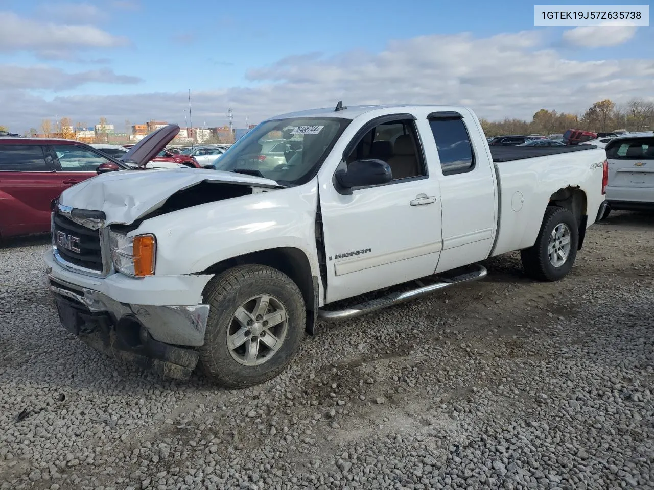 2007 GMC New Sierra K1500 VIN: 1GTEK19J57Z635738 Lot: 78486744