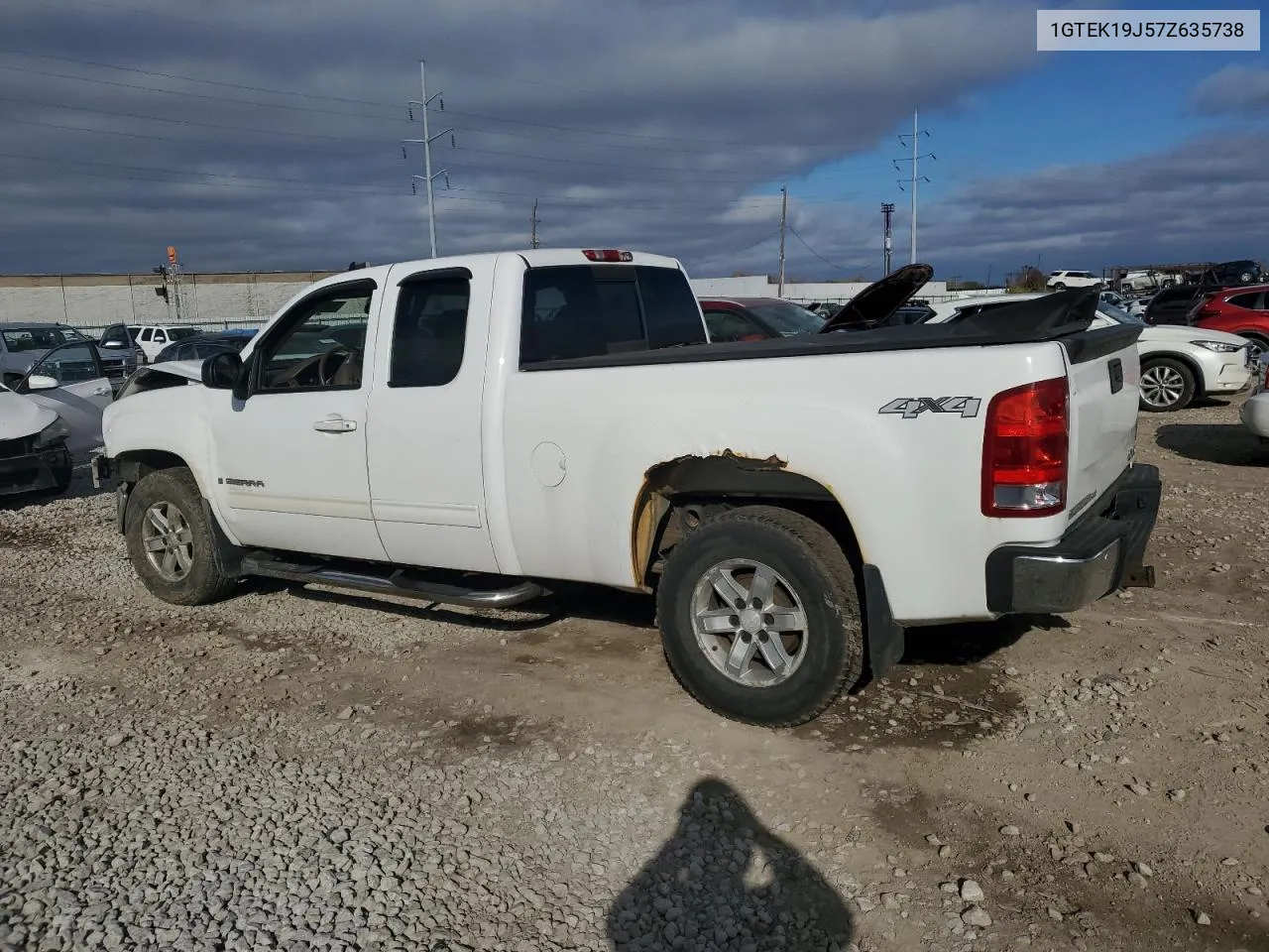 2007 GMC New Sierra K1500 VIN: 1GTEK19J57Z635738 Lot: 78486744