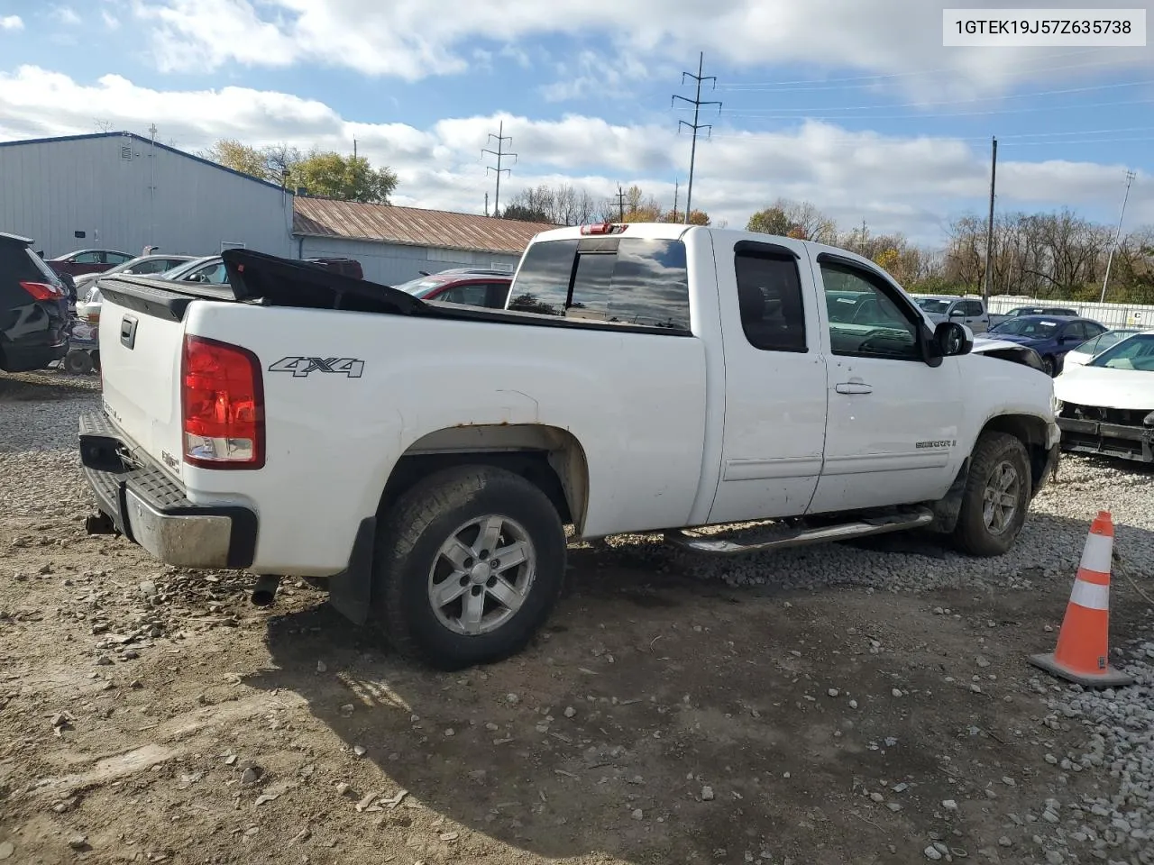 2007 GMC New Sierra K1500 VIN: 1GTEK19J57Z635738 Lot: 78486744