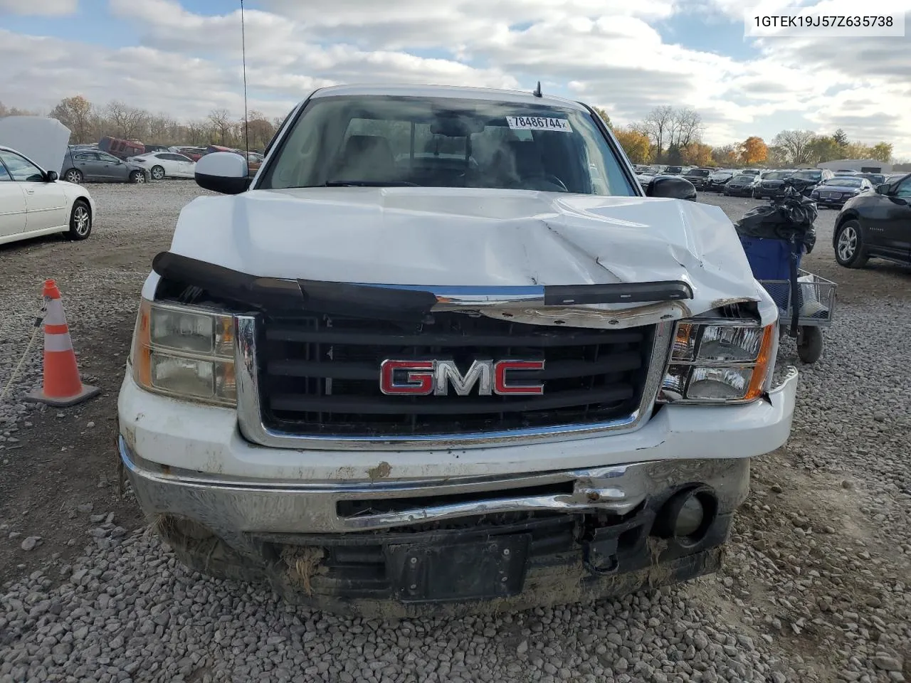 2007 GMC New Sierra K1500 VIN: 1GTEK19J57Z635738 Lot: 78486744