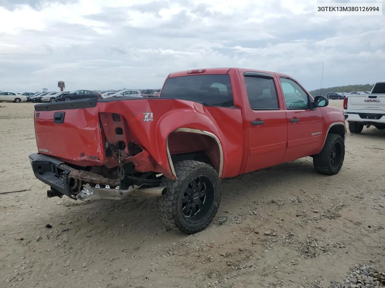 2008 GMC Sierra K1500 VIN: 3GTEK13M38G126994 Lot: 48171644