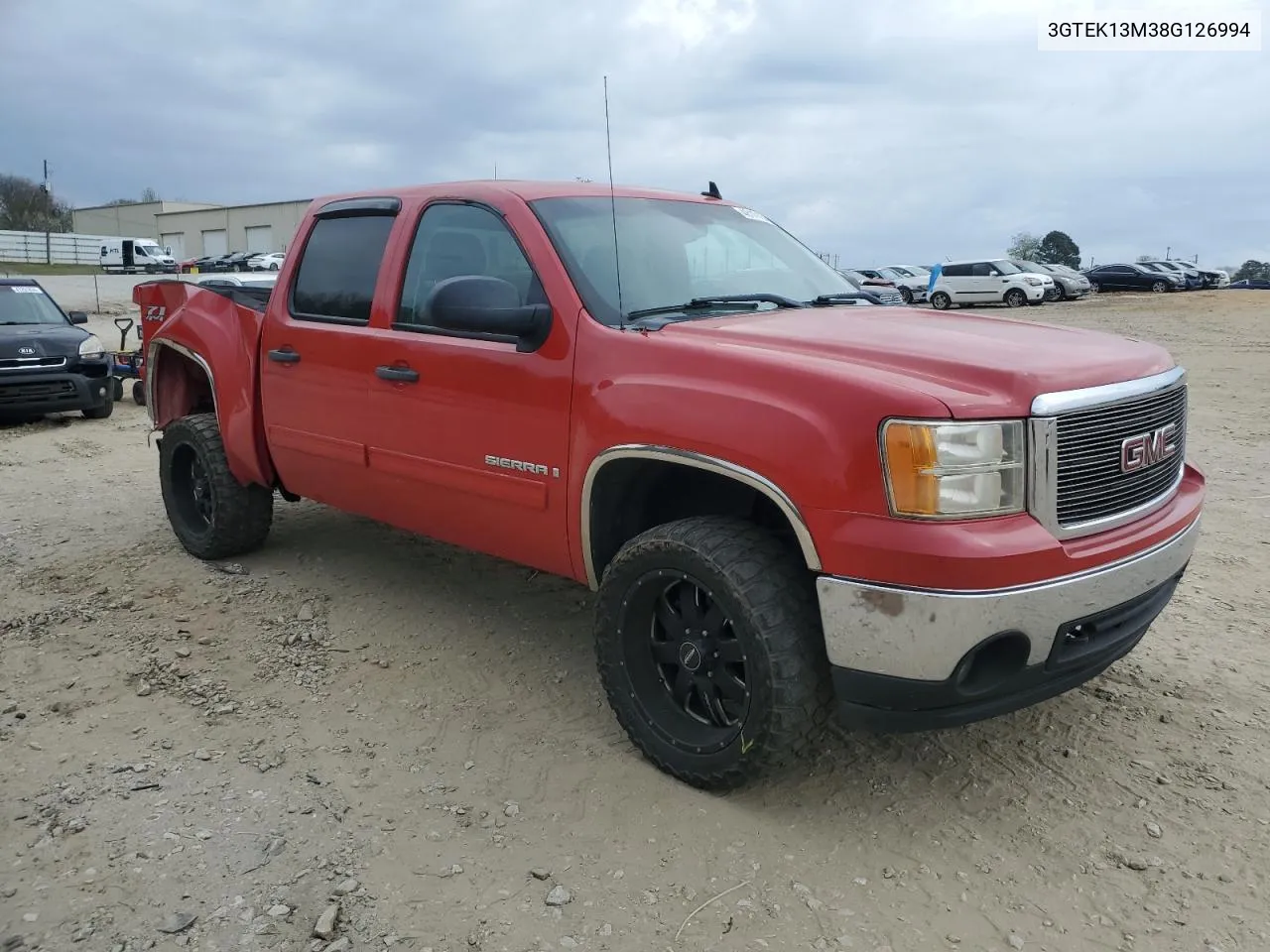 2008 GMC Sierra K1500 VIN: 3GTEK13M38G126994 Lot: 48171644