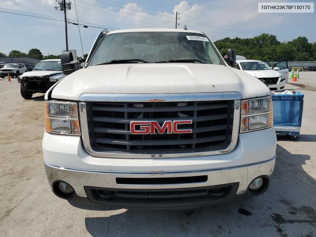 2008 GMC Sierra K2500 Heavy Duty VIN: 1GTHK23K78F150170 Lot: 59326544