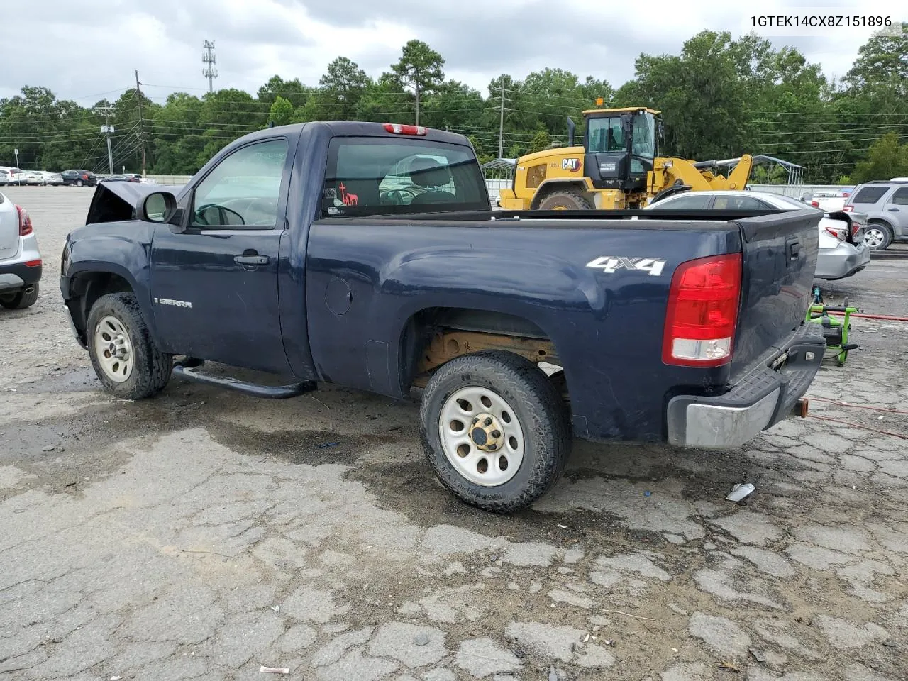 2008 GMC Sierra K1500 VIN: 1GTEK14CX8Z151896 Lot: 59338364