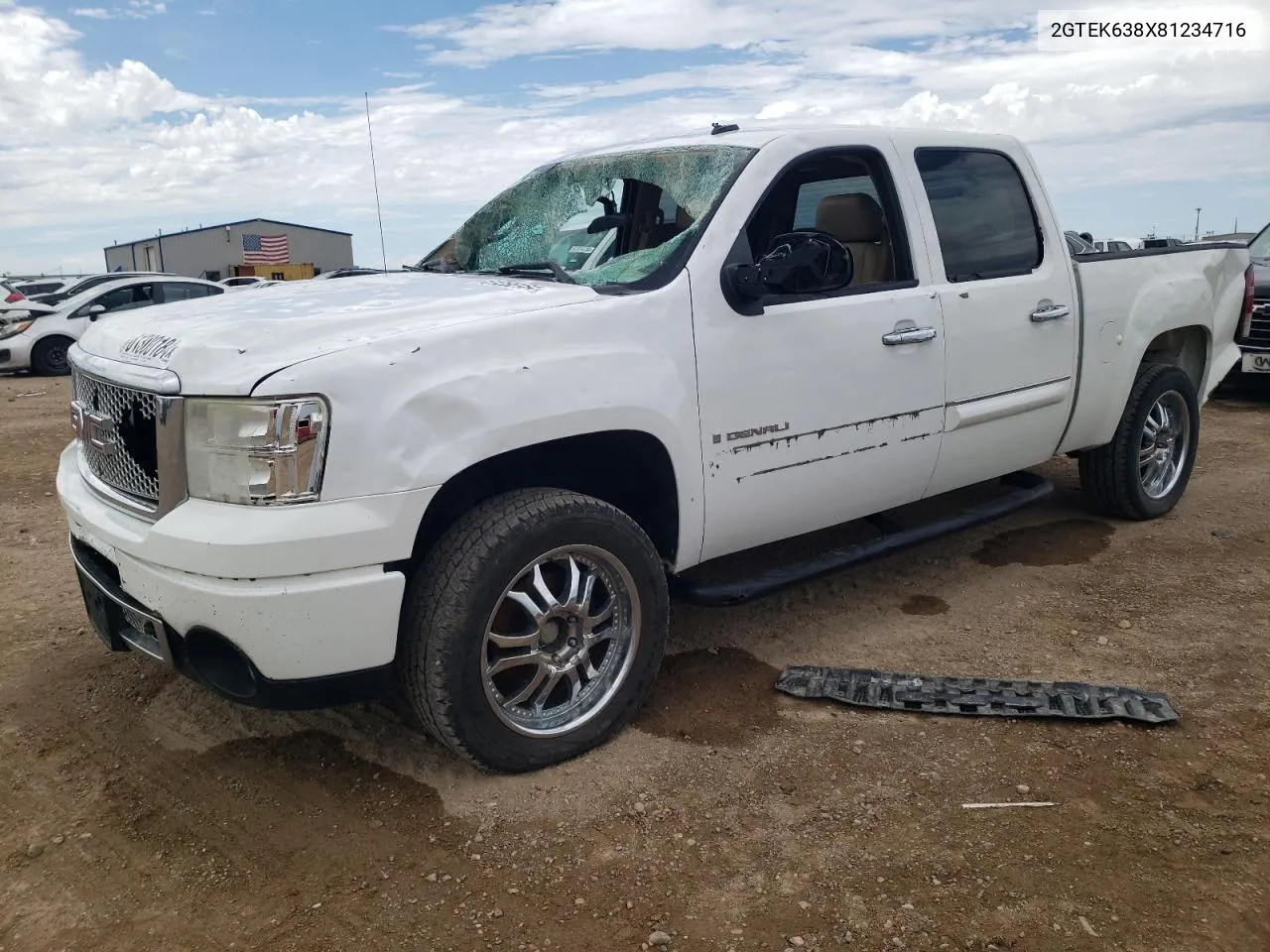 2008 GMC New Sierra K1500 Denali VIN: 2GTEK638X81234716 Lot: 61300184