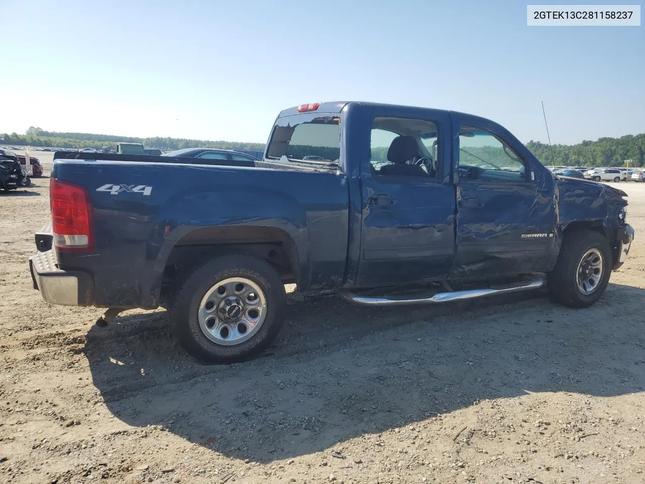 2008 GMC Sierra K1500 VIN: 2GTEK13C281158237 Lot: 62035804