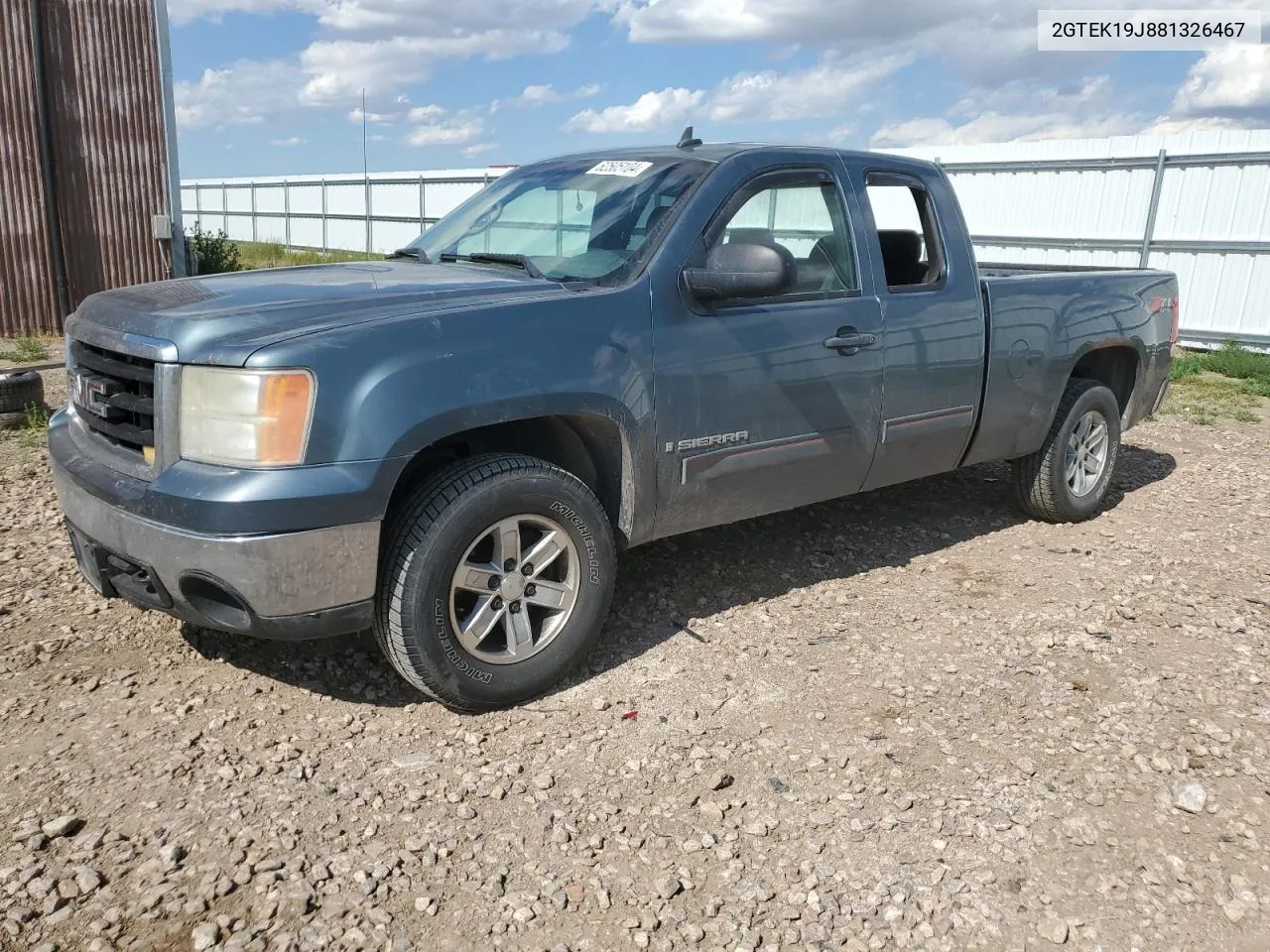 2008 GMC Sierra K1500 VIN: 2GTEK19J881326467 Lot: 62505104