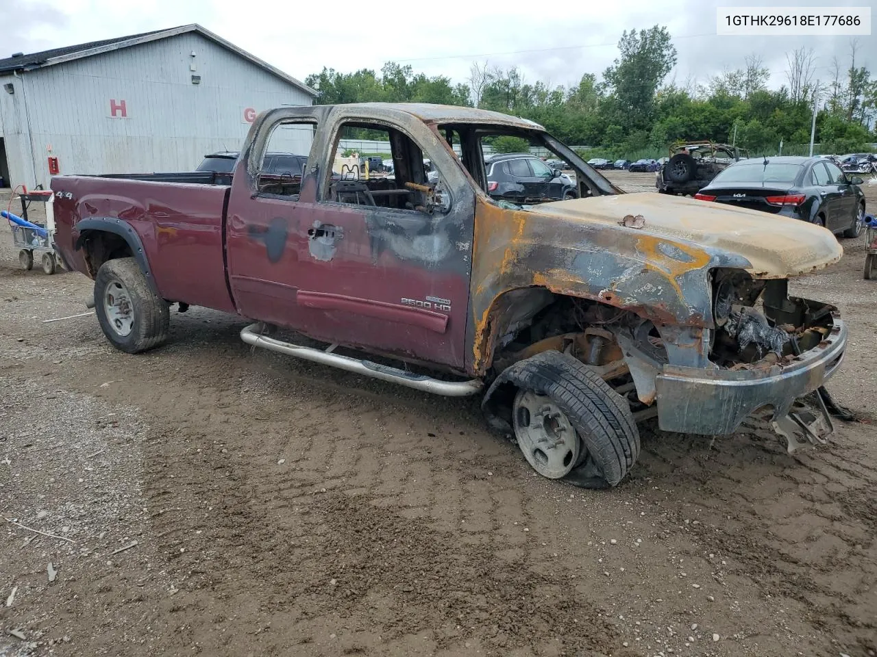 2008 GMC Sierra K2500 Heavy Duty VIN: 1GTHK29618E177686 Lot: 62995354