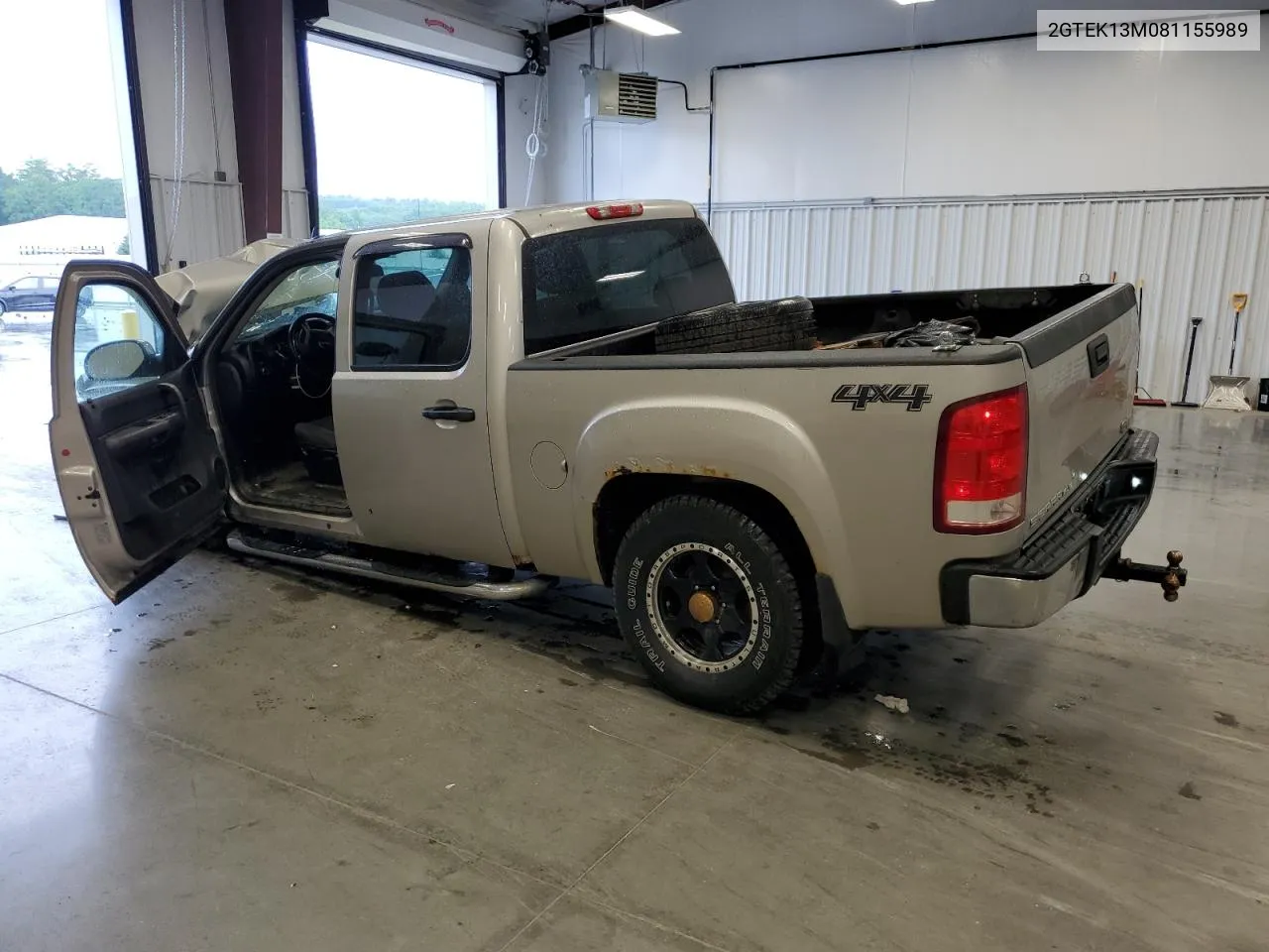 2008 GMC Sierra K1500 VIN: 2GTEK13M081155989 Lot: 63914234