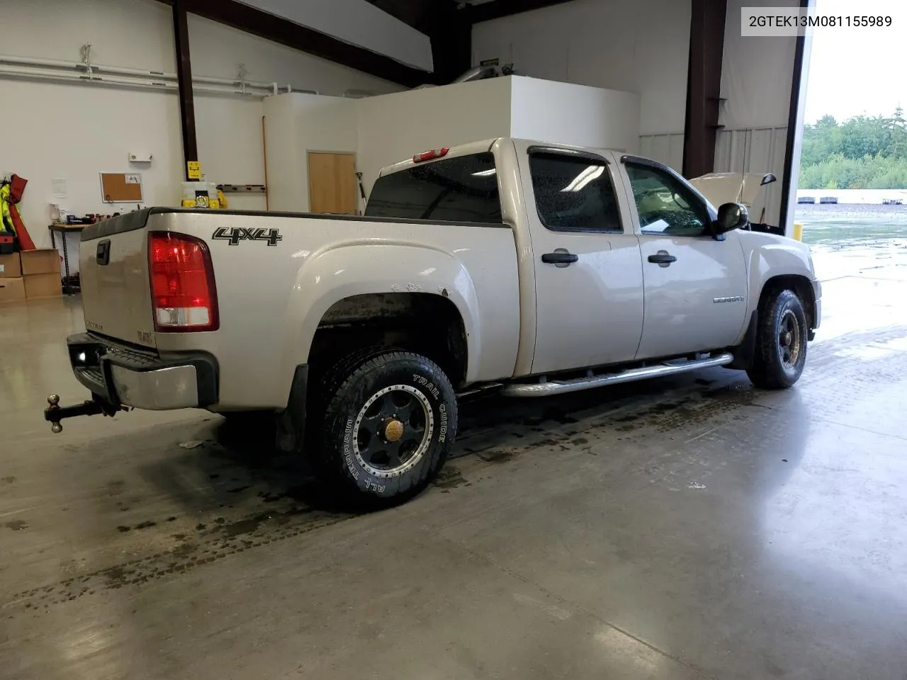 2008 GMC Sierra K1500 VIN: 2GTEK13M081155989 Lot: 63914234