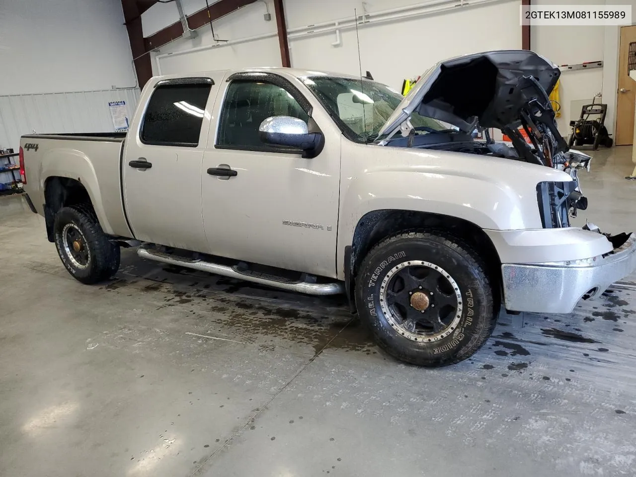 2008 GMC Sierra K1500 VIN: 2GTEK13M081155989 Lot: 63914234