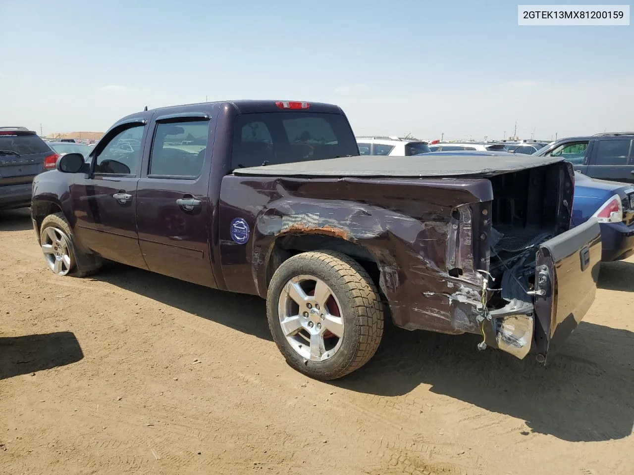 2008 GMC Sierra K1500 VIN: 2GTEK13MX81200159 Lot: 65638824