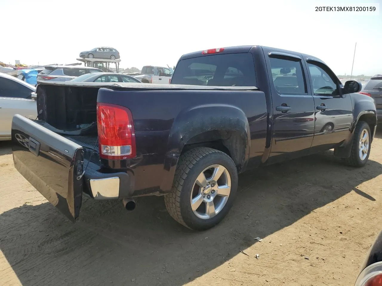 2008 GMC Sierra K1500 VIN: 2GTEK13MX81200159 Lot: 65638824