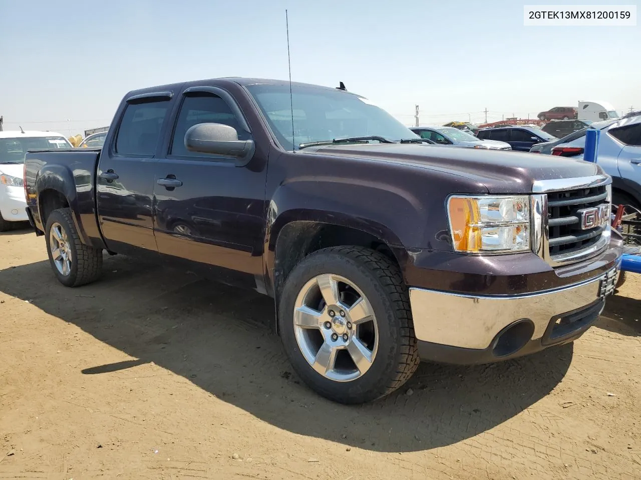 2008 GMC Sierra K1500 VIN: 2GTEK13MX81200159 Lot: 65638824