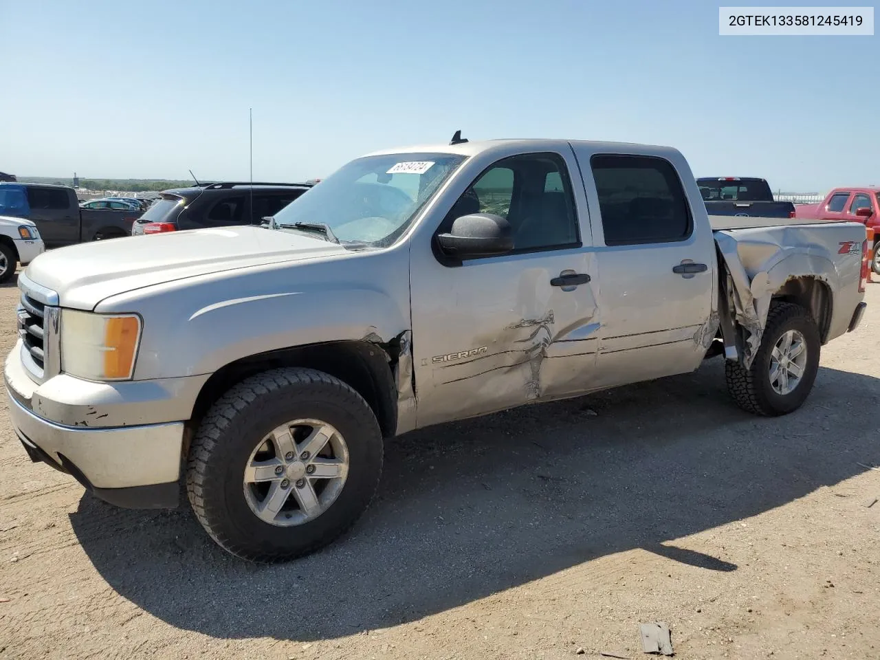 2008 GMC Sierra K1500 VIN: 2GTEK133581245419 Lot: 66134724