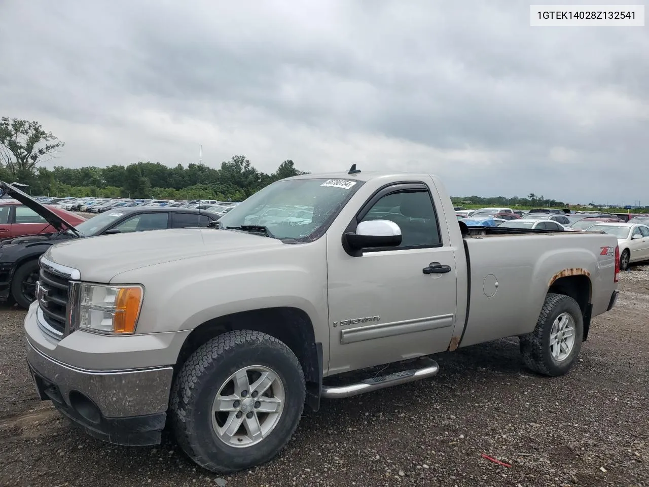 2008 GMC Sierra K1500 VIN: 1GTEK14028Z132541 Lot: 66780754