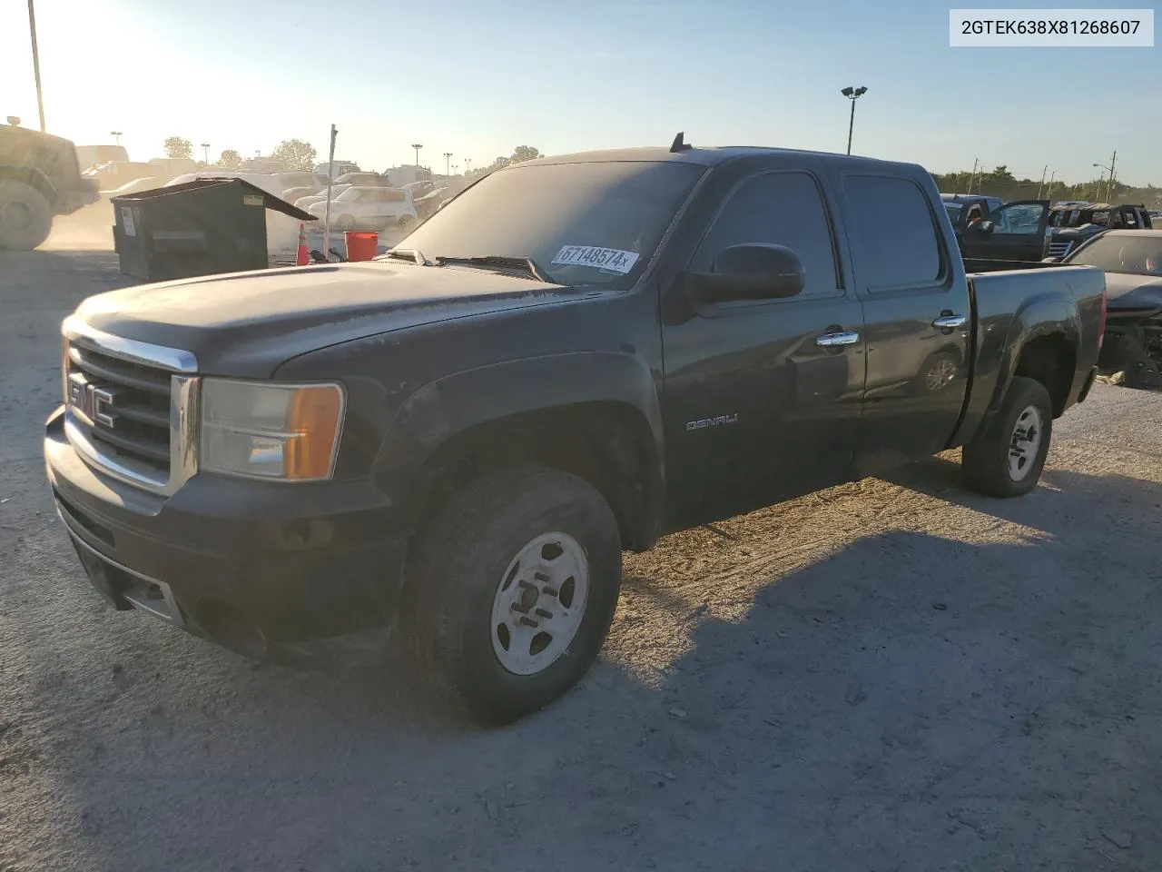 2008 GMC New Sierra K1500 Denali VIN: 2GTEK638X81268607 Lot: 67148574