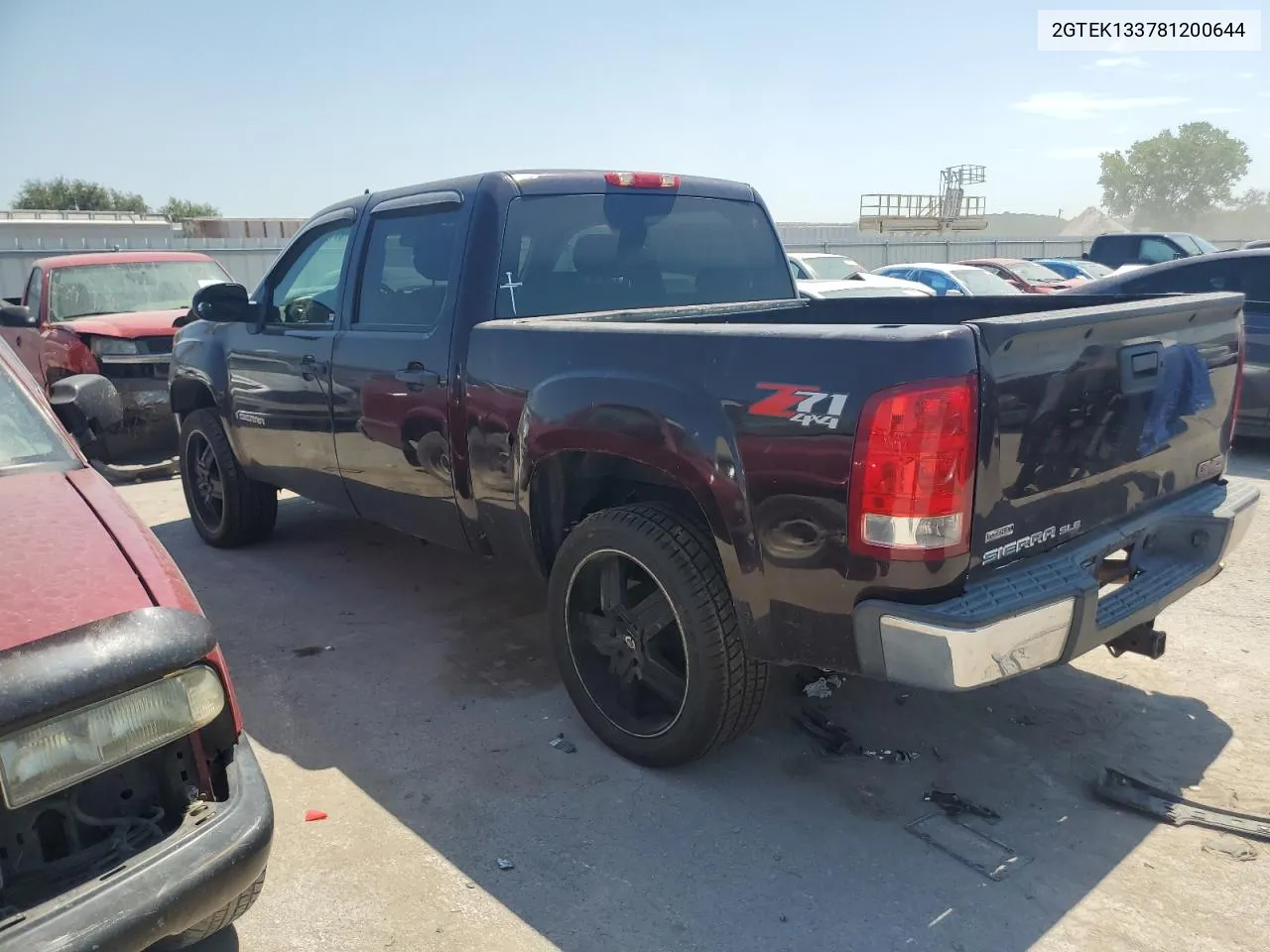 2008 GMC Sierra K1500 VIN: 2GTEK133781200644 Lot: 67169574