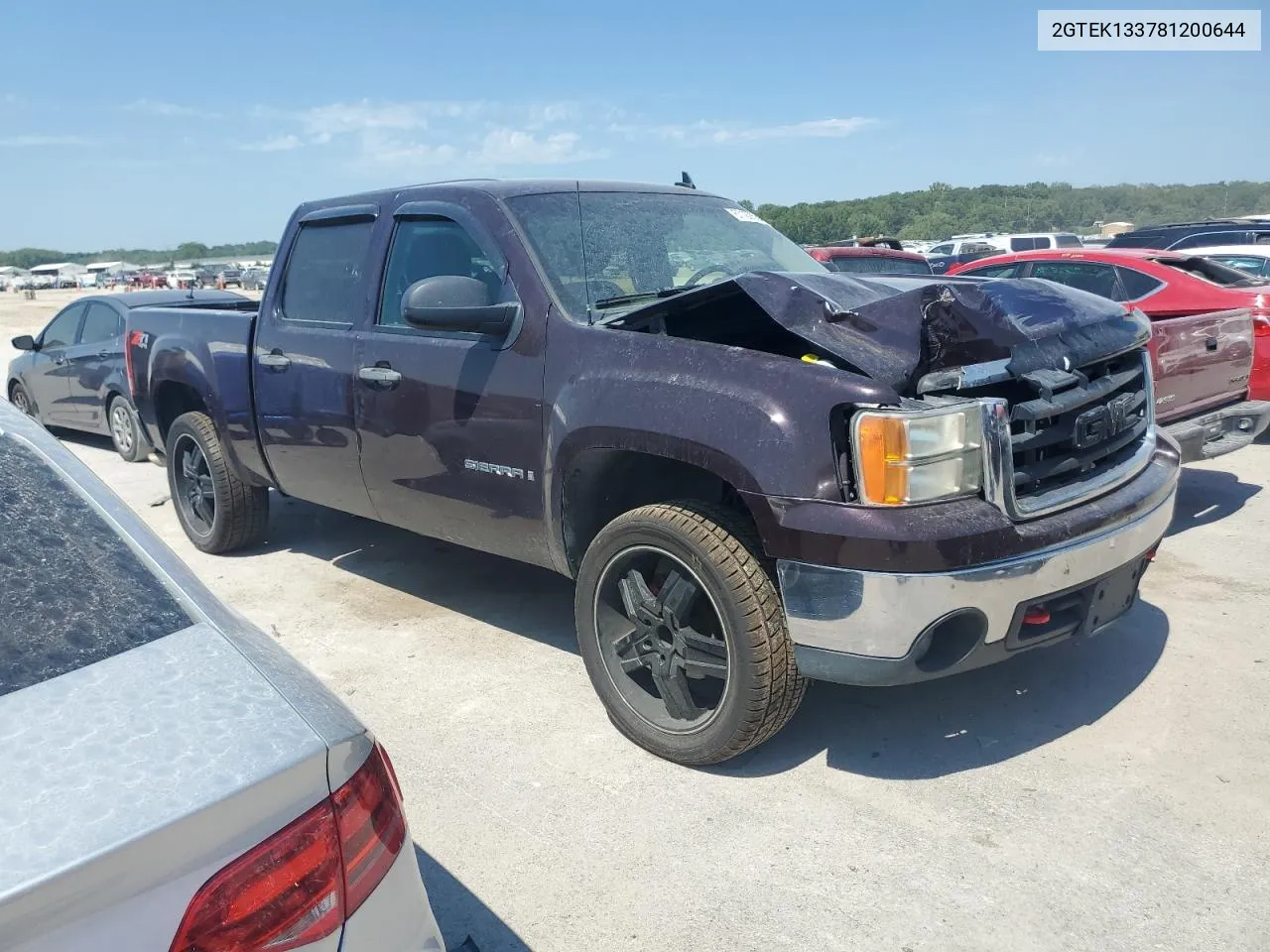 2008 GMC Sierra K1500 VIN: 2GTEK133781200644 Lot: 67169574