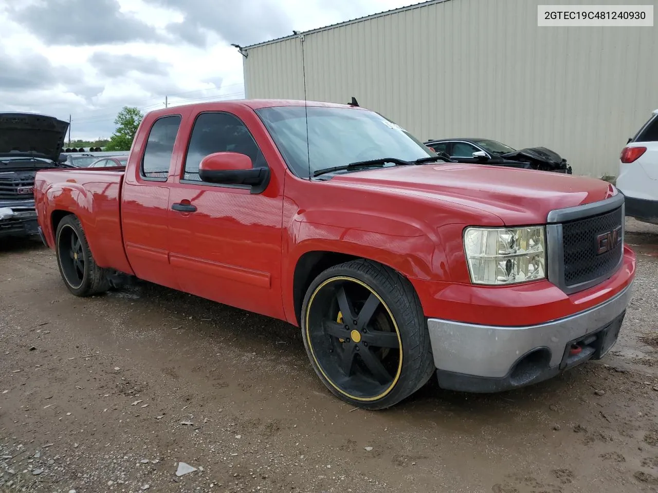 2008 GMC Sierra C1500 VIN: 2GTEC19C481240930 Lot: 67185104