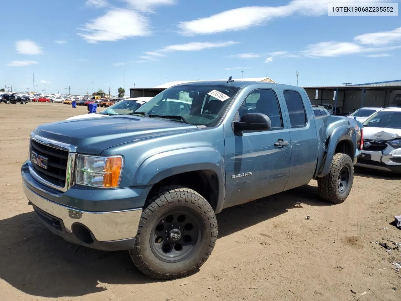 2008 GMC Sierra K1500 VIN: 1GTEK19068Z235552 Lot: 67332394