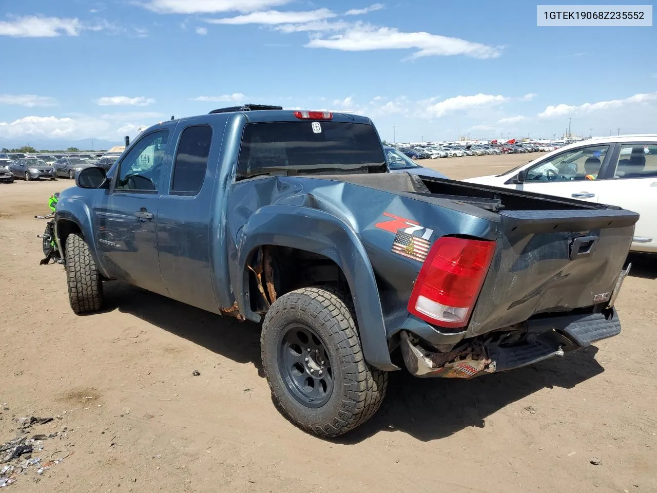 2008 GMC Sierra K1500 VIN: 1GTEK19068Z235552 Lot: 67332394