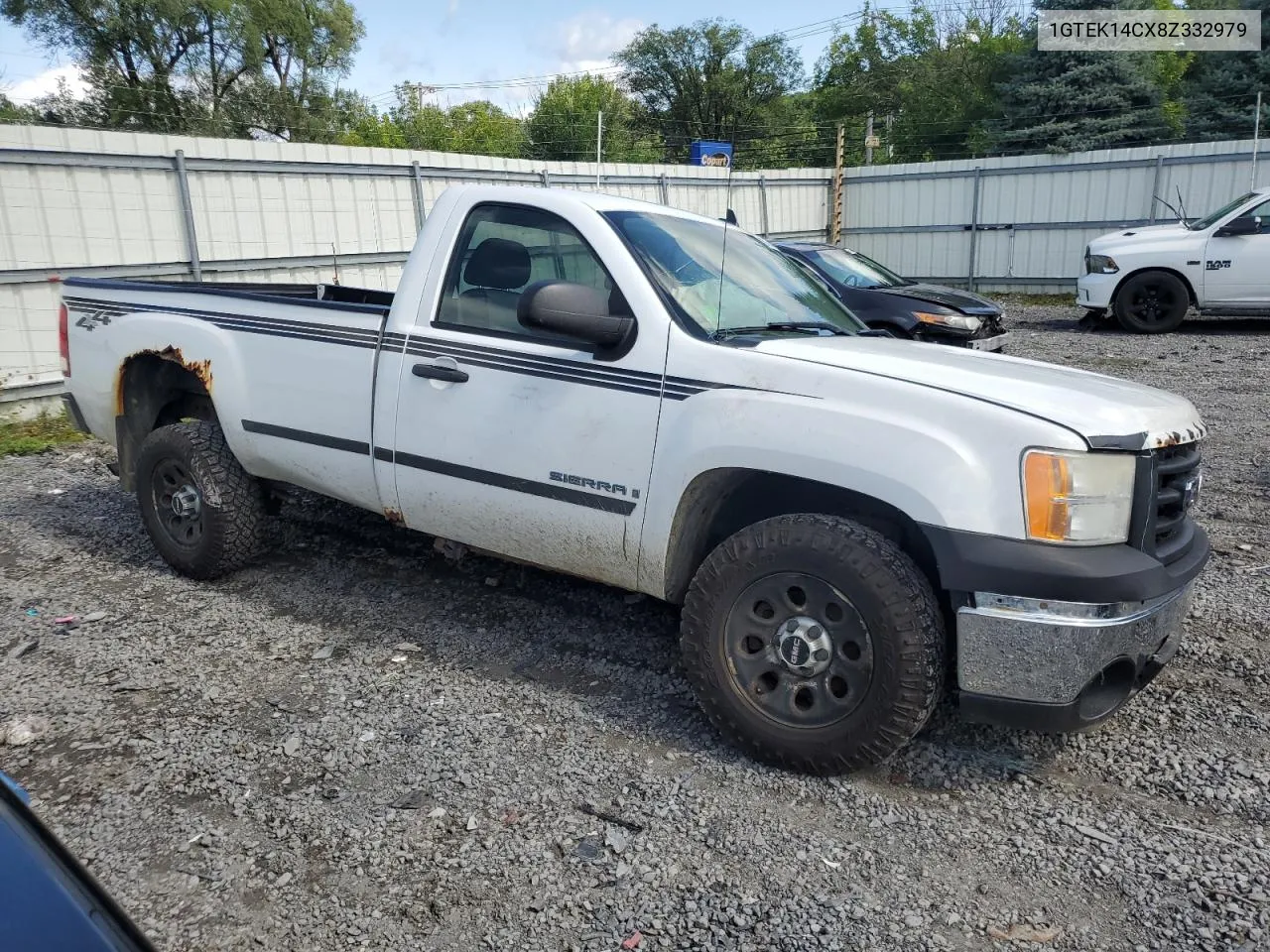 2008 GMC Sierra K1500 VIN: 1GTEK14CX8Z332979 Lot: 67689264